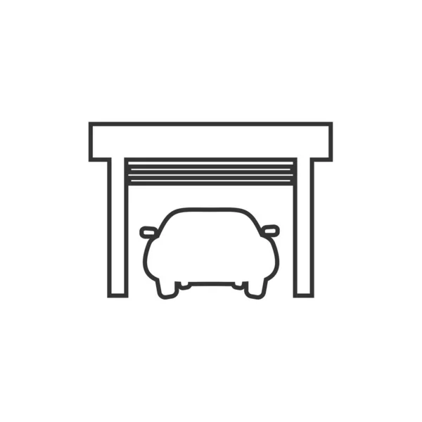 Simple Vector Garage Icon Vector — Stockvektor