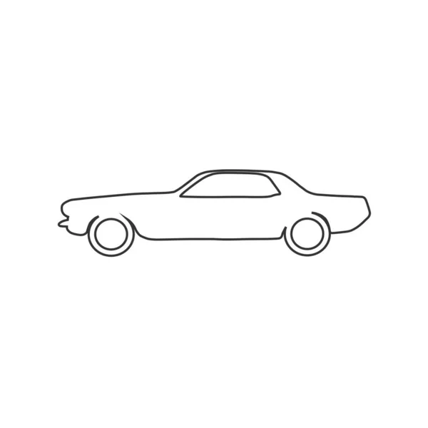 Mustang Car Icon Vector — Stock Vector