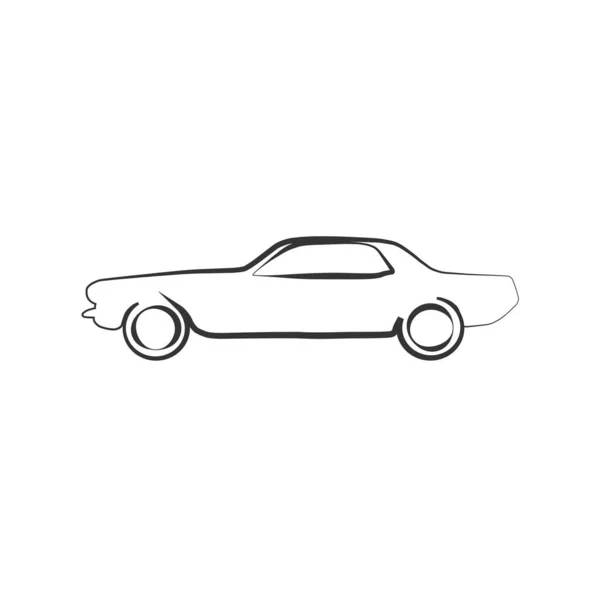 Mustang Car Icon Vector — Stock Vector