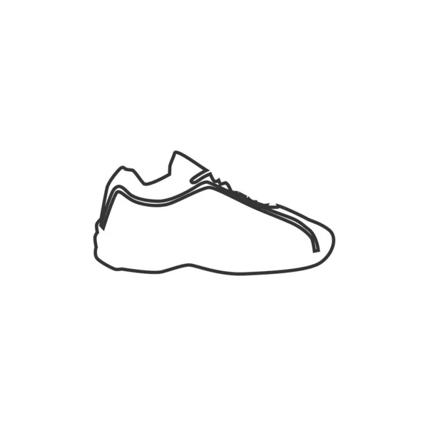 Sneakers Pictogram Vector Illustratie Eps10 — Stockvector