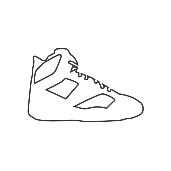 Sneakers Icona Vettoriale Illustrazione Eps10 — Vettoriale Stock