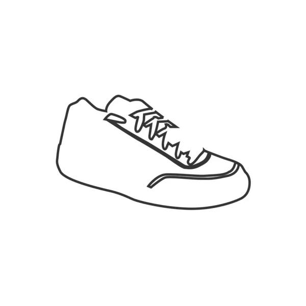 Sneakers Icona Vettoriale Illustrazione Eps10 — Vettoriale Stock