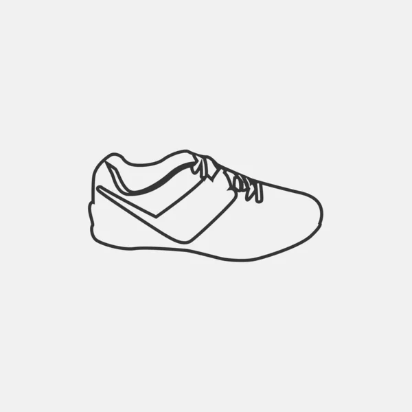 Άνδρες Sneaker Μόδα Παπούτσια Φορούν Διάνυσμα Εικονίδιο — Διανυσματικό Αρχείο