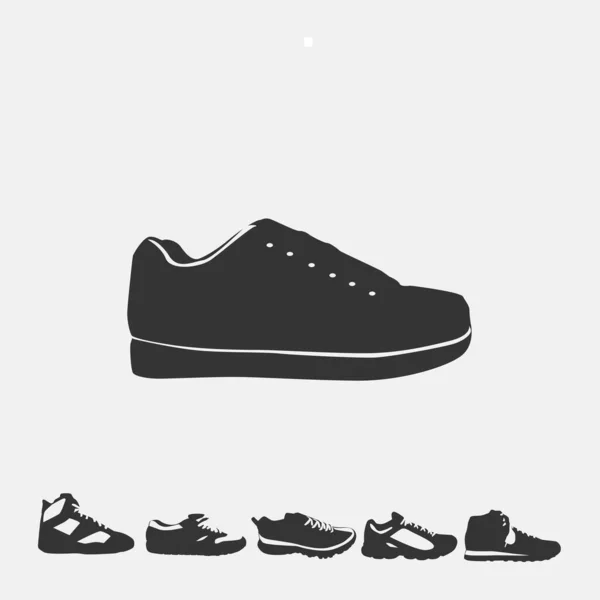 Άνδρες Sneaker Μόδα Παπούτσια Φορούν Διάνυσμα Εικονίδιο — Διανυσματικό Αρχείο