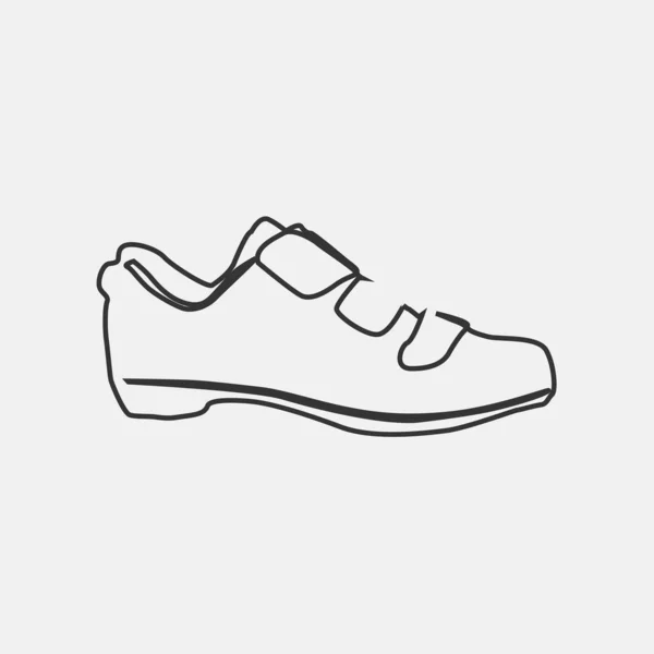 Men Sneaker Shoe Fashion Wear Vector Icon — Stock Vector