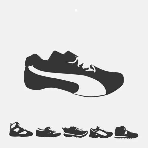 Mannen Sneaker Schoen Mode Slijtage Vector Pictogram — Stockvector
