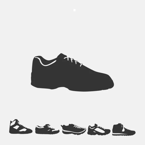 Mannen Sneaker Schoen Mode Slijtage Vector Pictogram — Stockvector