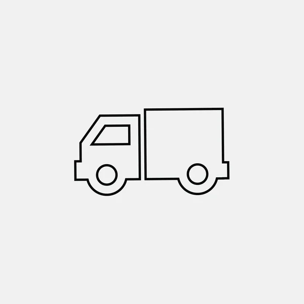 Simple Vector Delivery Truck Icon — Stockvector