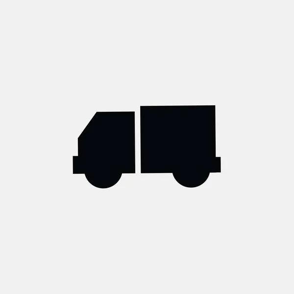 Simple Vector Delivery Truck Icon - Stok Vektor