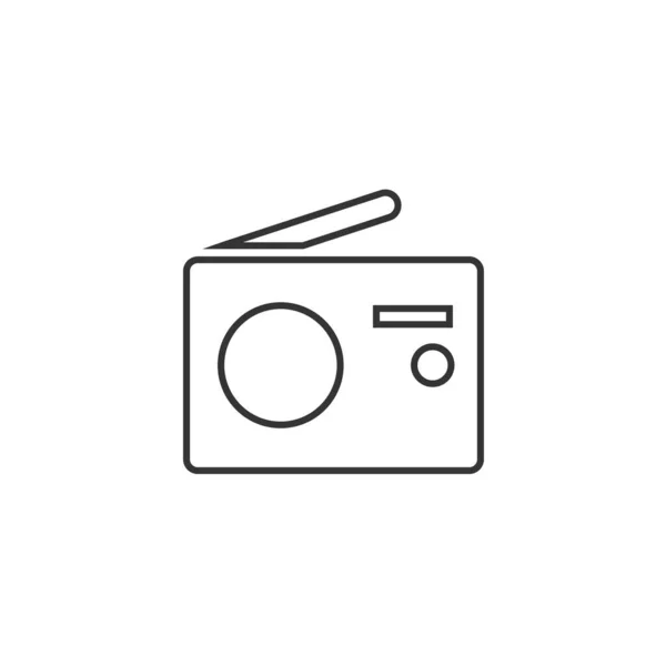 Radio Icon Vektor Illustration Für Website Und Grafikdesign — Stockvektor