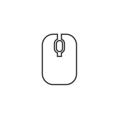 Web sitesi ve grafik tasarımı için bilgisayar fare ikonu vektör çizimi