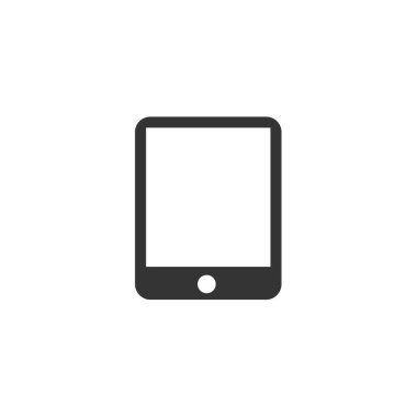 Web sitesi ve grafik tasarımı için tablet telefon simgesi vektör çizimi