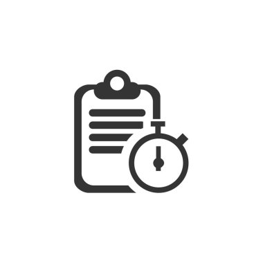 Web sitesi ve grafik tasarımı için zamanlama ve pano simgesi vektörü