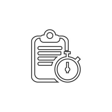 Web sitesi ve grafik tasarımı için zamanlama ve pano simgesi vektörü