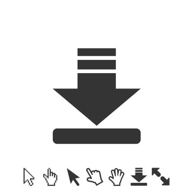 Web sitesi ve grafik tasarımı için ikon vektör illüstrasyon sembolü indir