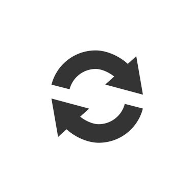 Web sitesi ve grafik tasarımı için ikon vektör illüstrasyonunu tazele