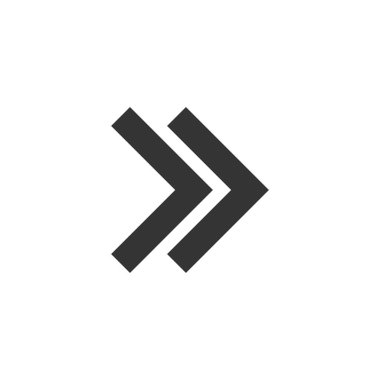 Web sitesi ve grafik tasarımı için sağ ok ikonu vektör illüstrasyon sembolü