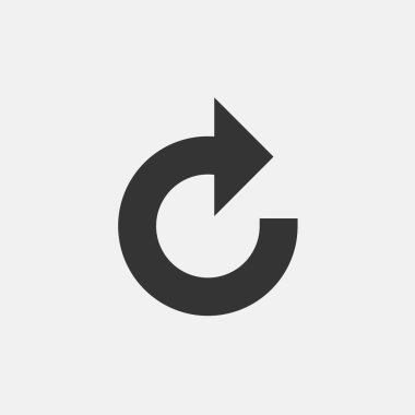 Web sitesi ve grafik tasarımı için ikon vektör illüstrasyonunu tazele