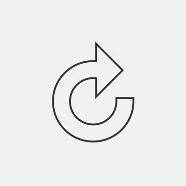 Web sitesi ve grafik tasarımı için ikon vektör illüstrasyonunu tazele