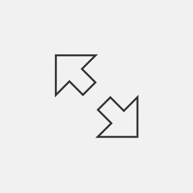 Web sitesi ve grafik tasarımı için ikon vektör illüstrasyonunu yeniden boyutlandır