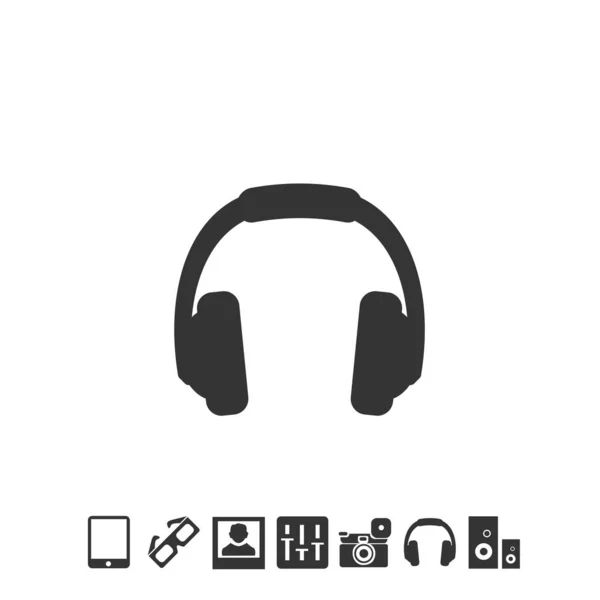 Headphones Icon Vector Illustration Website Graphic Design — Stock Vector