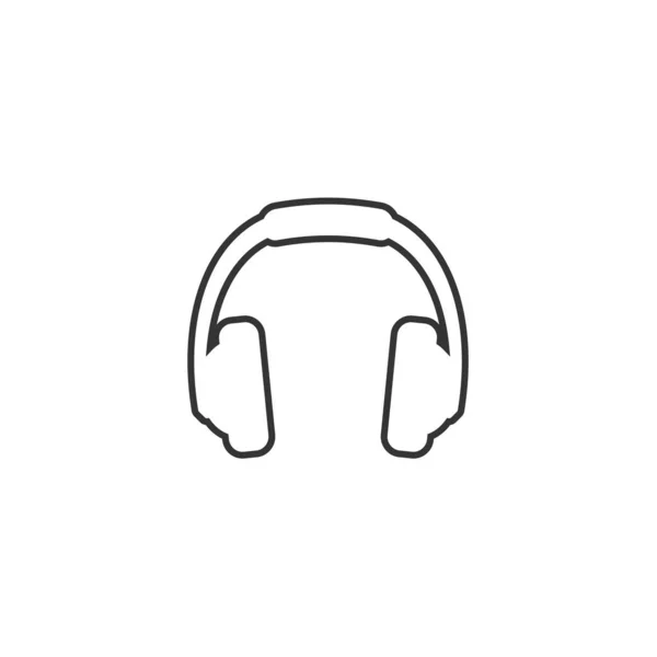 Headphones Ícone Ilustração Vetorial Para Site Design Gráfico — Vetor de Stock