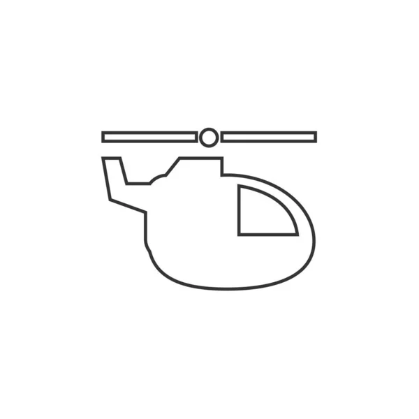 Вертолетная Иконка Векторной Иллюстрации Сайта Графического Дизайна — стоковый вектор