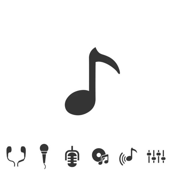 Muziek Afspelen Icoon Vector Illustratie Voor Website Grafisch Ontwerp — Stockvector