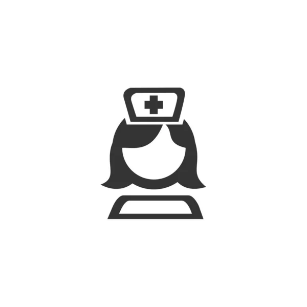 Απεικόνιση Φορέα Εικονίδιο Νοσοκόμα Για Την Ιστοσελίδα Και Γραφικό Σχεδιασμό — Διανυσματικό Αρχείο