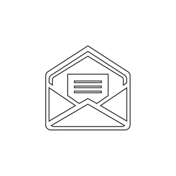 Illustration Des Umschlagsymbols Für Website Und Grafikdesign — Stockvektor