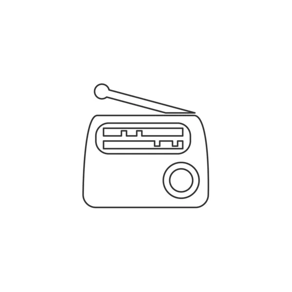 Radio Icon Vektor Illustration Für Website Und Grafikdesign — Stockvektor