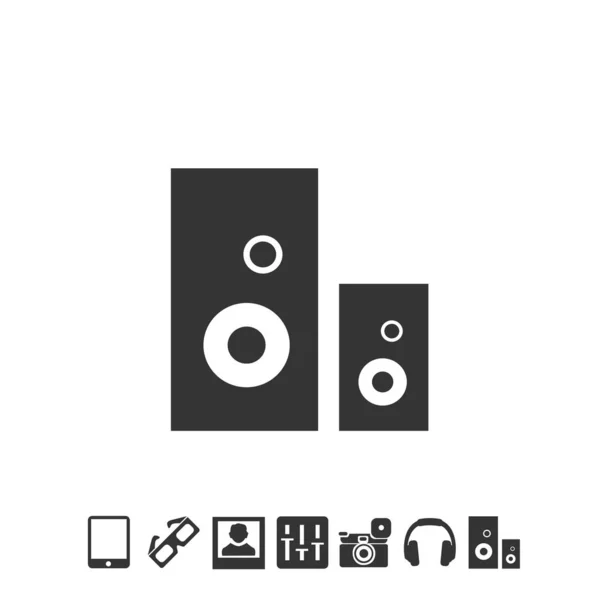 Lautsprecher Icon Vektor Illustration Für Website Und Grafikdesign — Stockvektor
