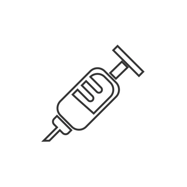 Syringe Icon Vector Illustration Website Graphic Design — Stock Vector