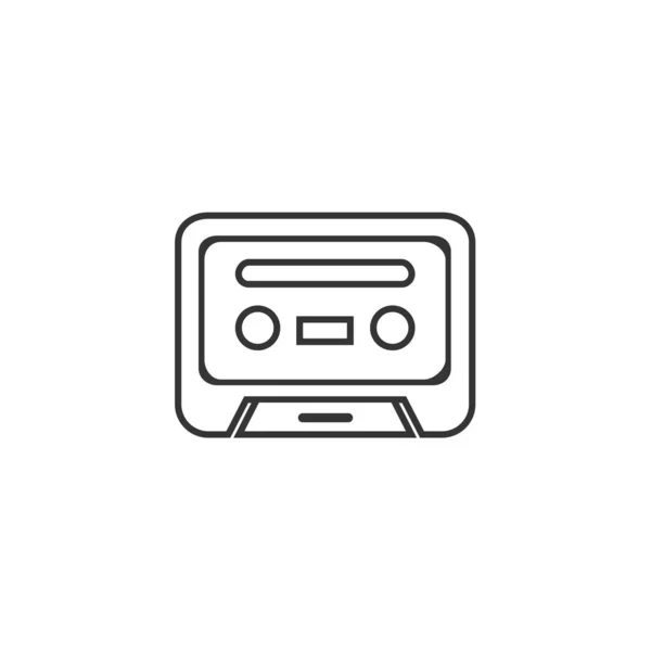 Magnetbandkassette Icon Vector Illustration Für Website Und Grafik Design — Stockvektor