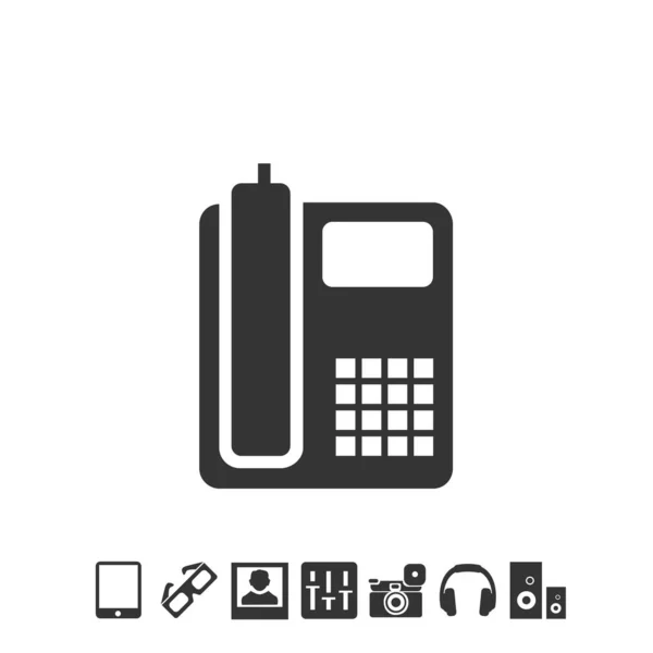 Icono Teléfono Ilustración Vectorial Para Sitio Web Diseño Gráfico — Archivo Imágenes Vectoriales