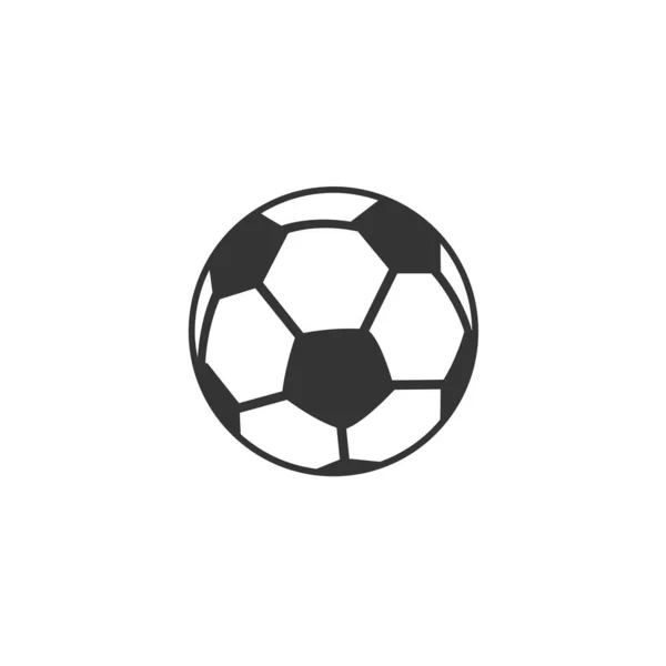 Web sitesi ve grafik tasarımı için futbol ikonu vektör illüstrasyonu