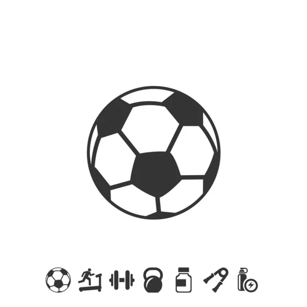 Fußball Icon Vektor Illustration Für Webiste Und Grafikdesign — Stockvektor