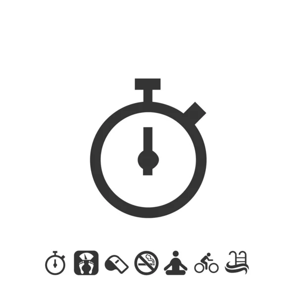 Timer Icon Vektor Für Website Und Grafikdesign — Stockvektor