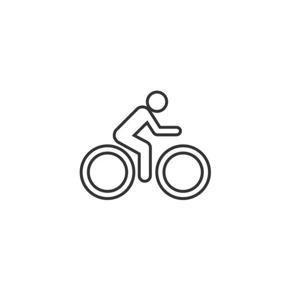 Vector Icono Ciclismo Para Sitio Web Diseño Gráfico — Vector de stock