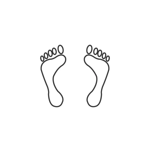 Feet Icon Vector Website Graphic Design — Stock Vector