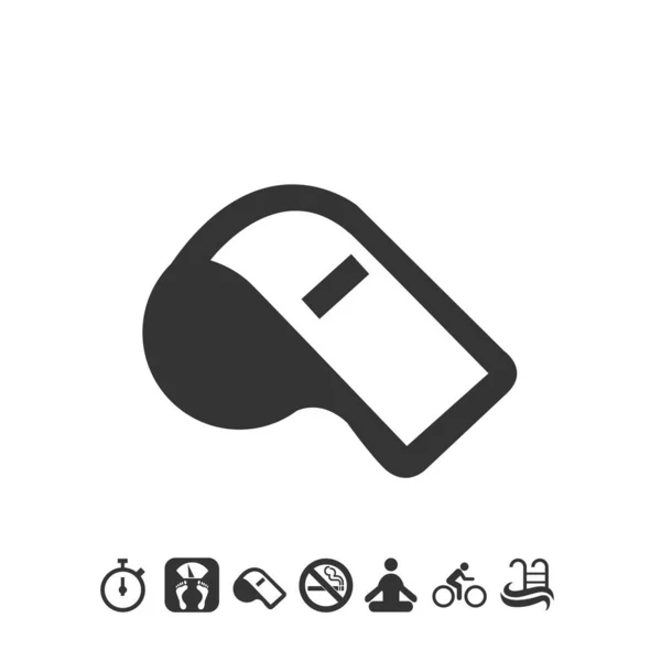 Whistle Icon Vector Website Graphic Design — Stock Vector