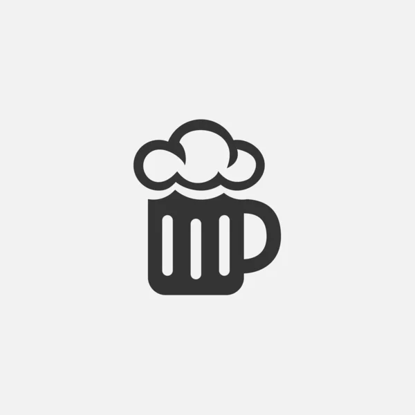 Cup Beer Icon — Stock Vector