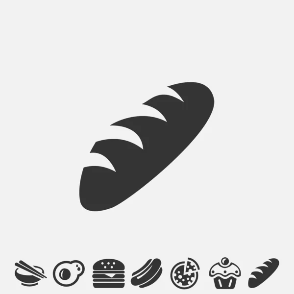 Bread Icon Illustration Icon Eps — 스톡 벡터