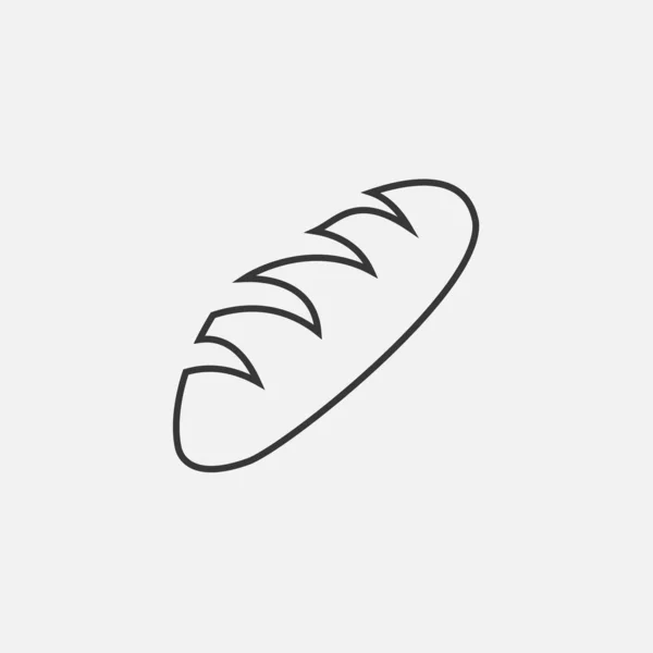 Bread Icon Illustration Icon Eps — Stock Vector