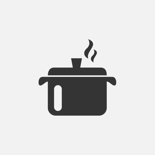 Cooking Pot Icon Illustration Icon Eps — Vector de stock