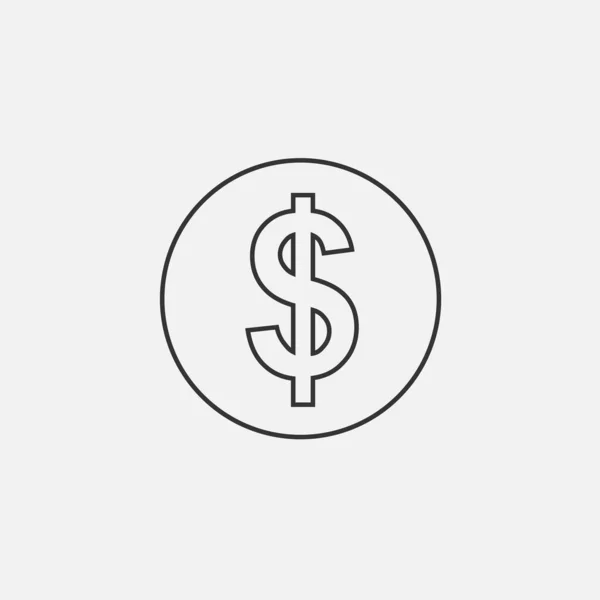 Dollar Icon Illustration Icon Eps — стоковый вектор