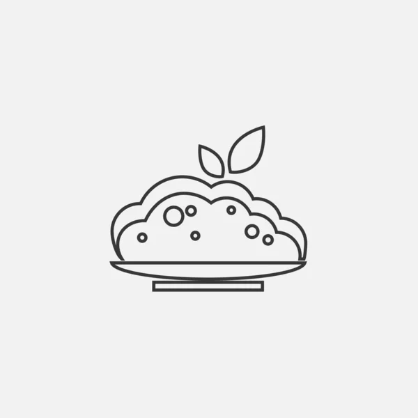Cooked Food Icon Illustration Icon Eps — Image vectorielle