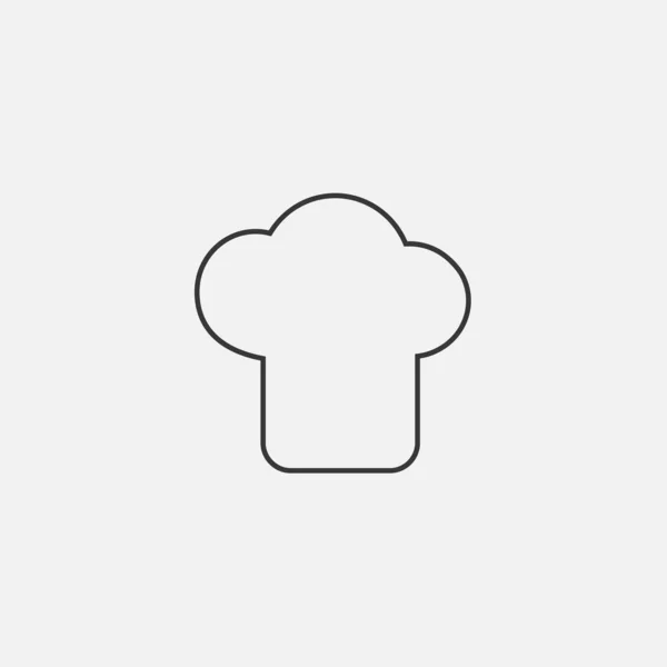 Chef Hat Icon Illustration Icon Eps — Stok Vektör