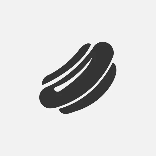 Hot Dog Icon Illustration Icon Eps — Stok Vektör