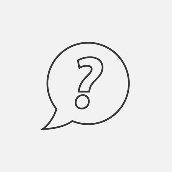 Question Mark Icon Illustration Icon Eps — Image vectorielle